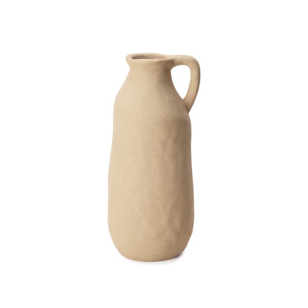 Vaso em cerâmica bege M 15603